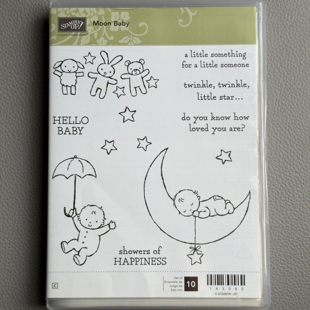 Stampin' Up! MOON BABY Rubber Stamps RETIRED ~ BRAND NEW!!!